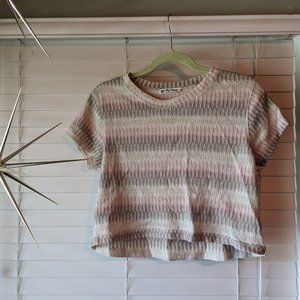 We the Free Striped Crop Top